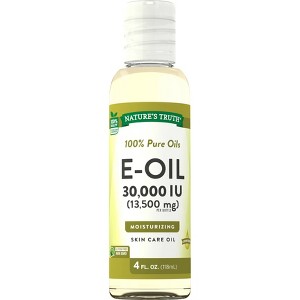 Nature's Truth Vitamin E Oil for Skin 30,000 IU | 4 oz | Lemon Scented - 1 of 4