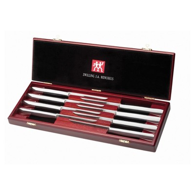 ZWILLING 8-pc Stainless Steel Steak Knife Set w/Presentation Case