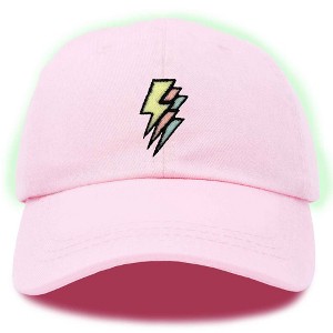 Dalix Lightning Embroidered Bolt Dad Hat Cotton Baseball Cap Adjustable Mens - 1 of 4