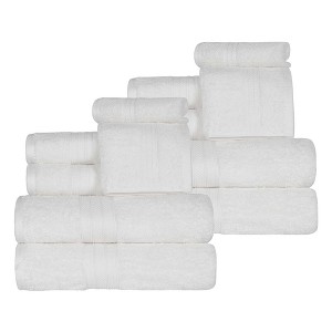 Cotton Plush Highly-Absorbent Heavyweight Luxury 12 Piece Assorted Towel Set by Blue Nile Mills - 1 of 4