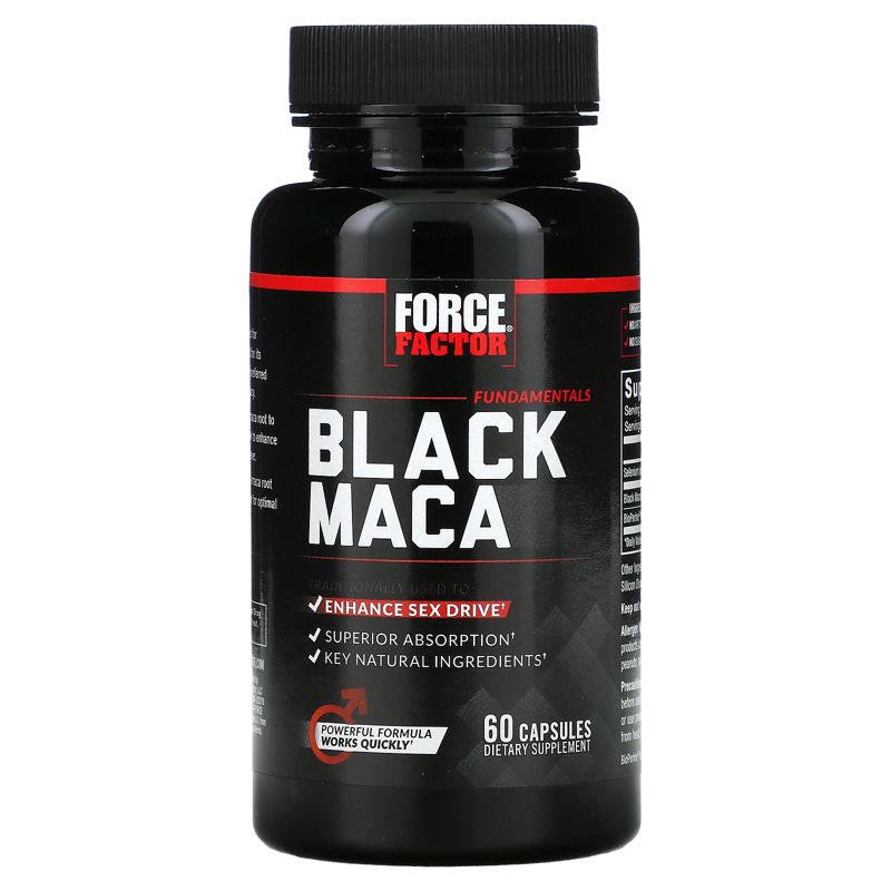 Force Factor Black Maca, 60 Capsules, 3 of 4