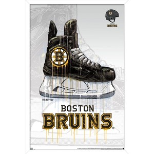 Trends International NHL Boston Bruins - Drip Skate 20 Framed Wall Poster Prints - 1 of 4