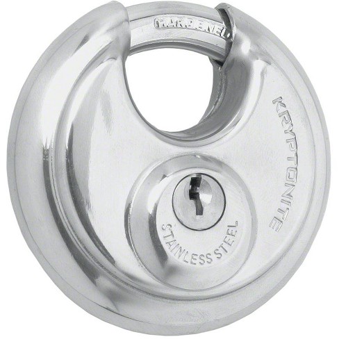 Kryptonite Disc Padlock With Flat Key Durable Steel Key Lock 5 Pin Cylinder  : Target