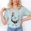 Simply Sage Market Women's Chicken With Bandana Short Sleeve Graphic Tee - 2 of 3