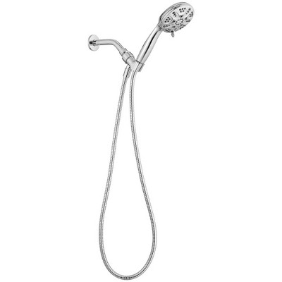 Wall Mount Handheld Shower Head 1.8 GPM Extra Long Stainless Steel Hose and Adjustable Bracket