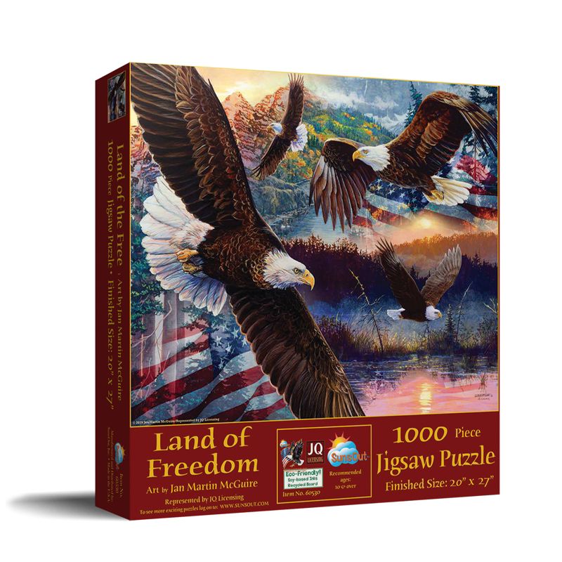 Sunsout Land of Freedom 1000 pc  Fourth of July Jigsaw Puzzle 60530, 2 of 6