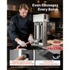 VEVOR Electric Sausage Stuffer, 25 LBS / 12 L Vertical Meat Stuffer, Stepless Speed Control and Foot Pedal,for Commercial & Home Use, Silver - 3 of 4