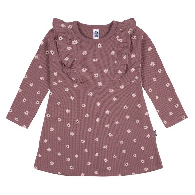 Gerber Baby and Toddler Girls' Dress With Ruffle