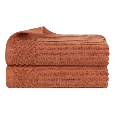 Modern Ribbed Cotton  Assorted Towel Set by Blue Nile Mills