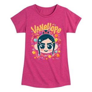 Girls' - Disney - Vanellope & Candy Fitted Short Sleeve Graphic T-Shirt - 1 of 3