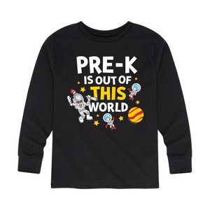 Boys' - Dr. Seuss - Pre-K Out Of This World Cat in the Hat Long Sleeve Graphic T-Shirt - 1 of 4