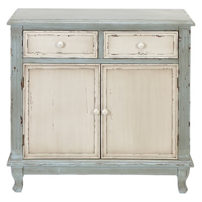 Wood 2 Over 2 Cabinet Buffet Green - Olivia & May