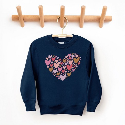 The Juniper Shop Heart Of Hearts Youth Graphic Sweatshirt Xs Navy Target