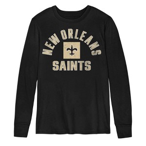 NFL New Orleans Saints Boys' Long Sleeve Core T-Shirt - 1 of 1