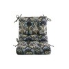 ARTPLAN Outdoor Chair Cushion,High Back Tufted Patio Cushion with Tie for Adirondack Rocker Chair,44"x21"x4",1 Count,Floral - 3 of 4