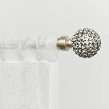  Adjustable Anastasia Curtain Rod and Finial Set - Exclusive Home