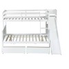 Luxystar Twin over Full Bunk Bed with 2 Drawers, Shelves and Slide for Kids' Room - 4 of 4