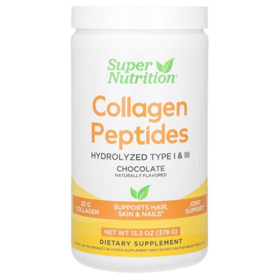 Super Nutrition Collagen Peptides, Chocolate, 13.33 oz (378 g)