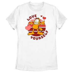Women's Garfield Love Yourself T-Shirt - 1 of 4