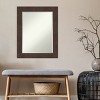 Amanti Art 23" x 29" Wildwood Framed Wall Mirror Brown : Beveled, Rectangular, No Assembly Required - 4 of 4