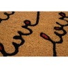 1'4" x 2'4" Love Letter Indoor/Outdoor Coir Doormat Red/Black - Entryways: PVC Backed, Shake Clean, Medium Pile - 3 of 4