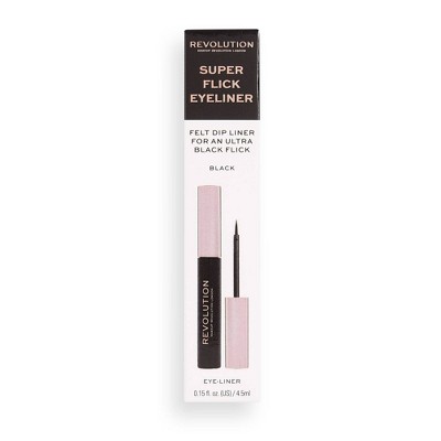 Makeup Revolution Super Flick Eyeliner - 0.15 fl oz