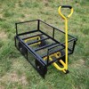 BEAFUP Heavy Duty 660Lbs Capacity Garden Cart with 4 Airless Solid Tires & Removable Mesh Sides-Foldable Utility Wagon for Gardening,Yard Work - 4 of 4