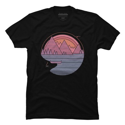 Men's Design By Humans The Mountains Are Calling By Thepapercrane T-Shirt