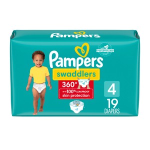 Pampers Swaddlers 360 Disposable Diapers - Size 4 - 19ct - 1 of 4