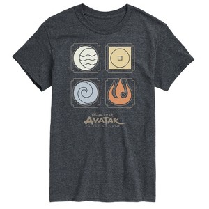 Men's - Avatar: The Last Airbender - Nations Symbols Short Sleeve Graphic T-Shirt - 1 of 4