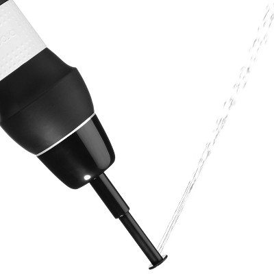 Compact Black and White Silicone Travel Bidet with Retractable Nozzle