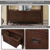 Farmhouse Console Table Entry Sofa Table with 4 Drawers & 1 Storage Shelf for Entryway Living Room Bedroom Hallway Kitchen - 4 of 4
