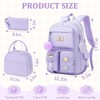 FATMOON School Backpack For Back to School- 18″ Multifunctional Large Capacity Cute Girls Backpack - Students Bookbag Travel Daypack - 3 of 4