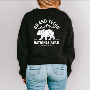 Simply Sage Market Vintage Grand Teton National Park Front And Back Sweatshirt - 1 of 4