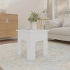vidaXL Coffee Table White 15.7"x15.7"x16.5" Engineered Wood - 3 of 4