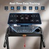 MERACH T12B1 Foldable Treadmill with Incline 7.5MPH Quiet Treadmills for Home Double Deck Technology 4 Silicone Shock Cushion Heart Rate Monitoring - 4 of 4