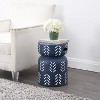 JONATHAN Y Kiri Modern Bohemian Arrow Pattern Drum Indoor/Outdoor Garden Stool - 4 of 4