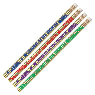 Musgrave Pencil Company Student of the Month Motivational Pencil, Pack of 12/10 Packs