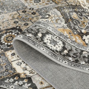 Trellis Indoor Door Mat, 2x3 Entry Rug Non-Slip Washable Area Rug, Small Oriental Accent Throw Rug for Bedroom Kitchen Entryway Bathroom - 1 of 4