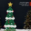 Best Choice Products 6ft Lighted 2D Christmas Tree Outdoor Decor w/ 170 LED Lights, Gift Boxes, Storage Bag - 4 of 4