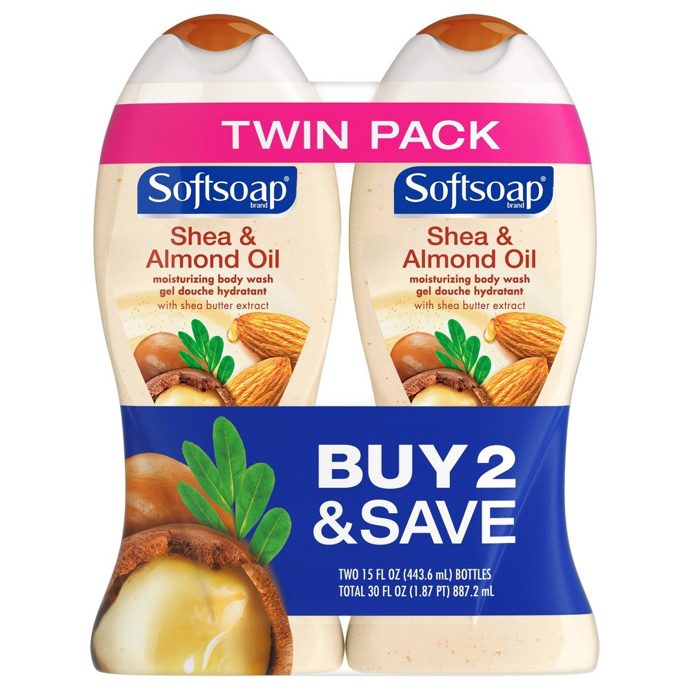 UPC 074182282837 product image for Softsoap Shea & Almond Oil Moisturizing Body Wash - 15 fl oz/2pk | upcitemdb.com