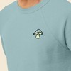 Dalix Mushroom (Glow in the Dark) Embroidered Fleece Sweatshirt Pullover Mens - 4 of 4