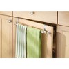 iDesign 9-inch Over-the-Cabinet Expandable Towel Bar, Set of 2, Brushed - 3 of 4