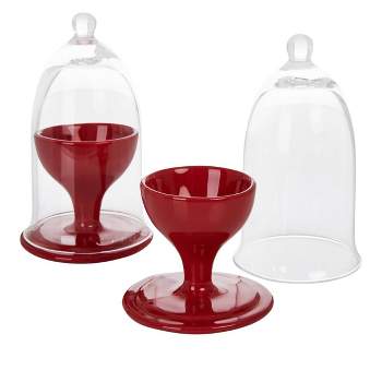 Curtis Stone 2-piece Egg Cup and Cloche Sets Refurbished