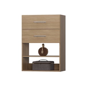 APRILSOUL 2 Drawer Short Tower Closet, Modular Closet System, Wall Mounted Wardrobe Organizer with Drawer for Bedroom or Walk-in Closet - 1 of 4