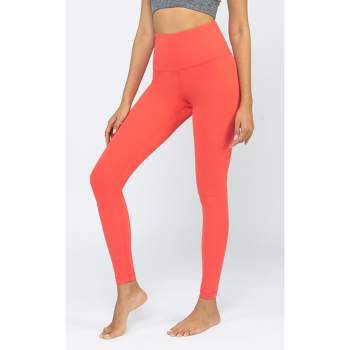 90 Degree By Reflex Womens Interlink High Waist Ankle Legging With Back  Curved Yoke - Terracotta - Small : Target