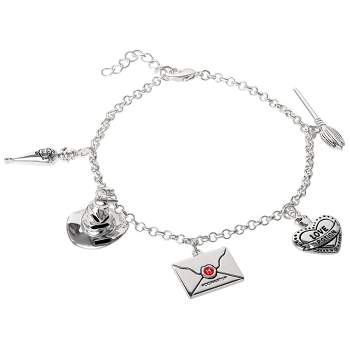  SALLY ROSE Sanrio Hello Kitty Charm Bracelet 8-inch - Silver  Plated Hello Kitty Charm Bracelet Officially Licensed: Clothing, Shoes &  Jewelry