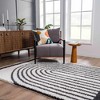 Hauteloom Bauer Plush Black Rainbow Rug - 4 of 4