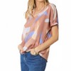 Women's Brushstroke V-neck Top - entro - 3 of 4