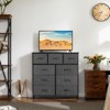 Fontoi Dressers, Tall Dresser with Wood Top, Storage Tower for Bedroom Entryway Hallway, Gray, 11.8"*39.37"*39.37" - 4 of 4